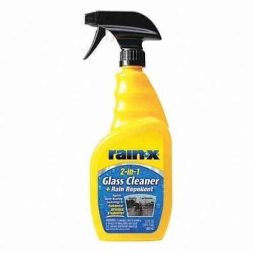 DESCRIPTION: (5) GLASS CLEANER AND RAIN REPELLENT BRAND/MODEL: RAIN X #465D22 RETAIL$: $7.99 EA SIZE: 23 OZ QTY: 5