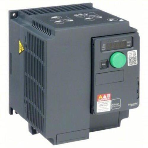 DESCRIPTION: (1) AC VARIABLE FREQUENCY SPEED DRIVE BRAND/MODEL: SCHNEIDER #443L57 INFORMATION: 240V AC, 5 HP MAX OUTPUT POWER, NEMA 1, NO BYPASS, LED