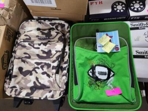 DESCRIPTION: (2) KIDS LUGGAGE BAGS BRAND/MODEL: OBERSEE INFORMATION: MULTI COLORS RETAIL$: $45.00 EA QTY: 2