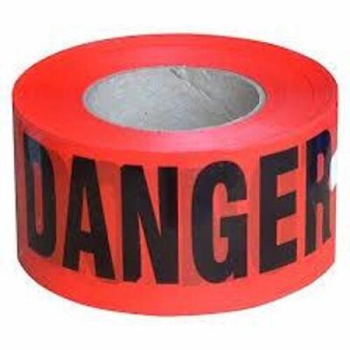 DESCRIPTION: (11) ROLLS OF DANGER BARRICADE TAPE BRAND/MODEL: PRODUCT NUMBER #444P16 INFORMATION: DANGER LEGEND, POLYETHYLENE, RED COLOR SIZE: 1000' X