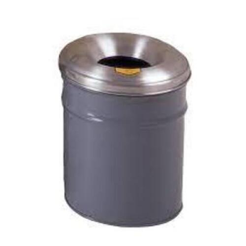 DESCRIPTION: (1) CEASE-FIRE WASTE RECEPTACLE, SAFETY DRUM TRASH CAN BRAND/MODEL: JUSTRITE #26050 INFORMATION: GRAY SIZE: 6 GAL RETAIL$: $251.00 EA QTY