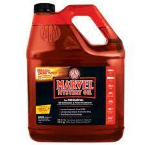 DESCRIPTION: (1) OIL ENHANCER AND FUEL TREATMENT BRAND/MODEL: MARVEL MYSTERY OIL RETAIL$: $16.26 EA SIZE: 1 GALLON QTY: 1