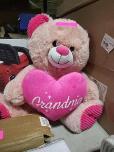 DESCRIPTION: (1) GRANDMA HEART TEDDY BEAR QTY: 1