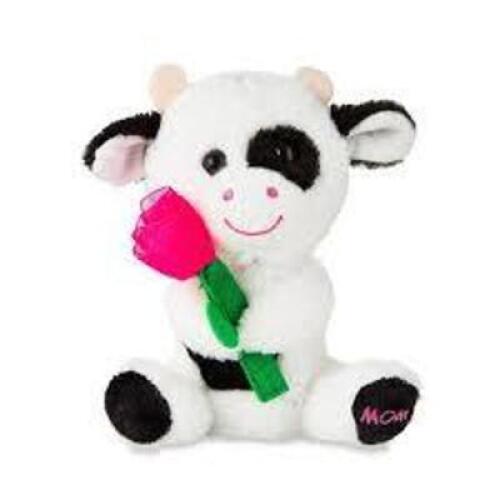 DESCRIPTION: (1) MOTHERS DAY PLUSH BRAND/MODEL: WAY TO CELEBRATE INFORMATION: BLACK AND WHITE COW PLUSH RETAIL$: $12.25 EA QTY: 1