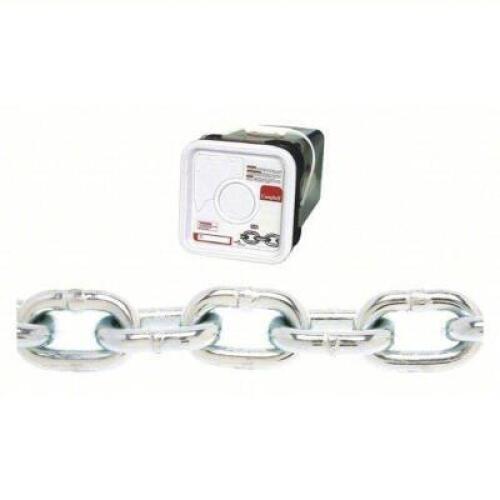 DESCRIPTION: (1) BUCKET OF PROOF COIL CHAIN BRAND/MODEL: CAMPBELL #49dm25 SIZE: 5/16" TRADE SIZE X 75' RETAIL$: $201.14 EA QTY: 1