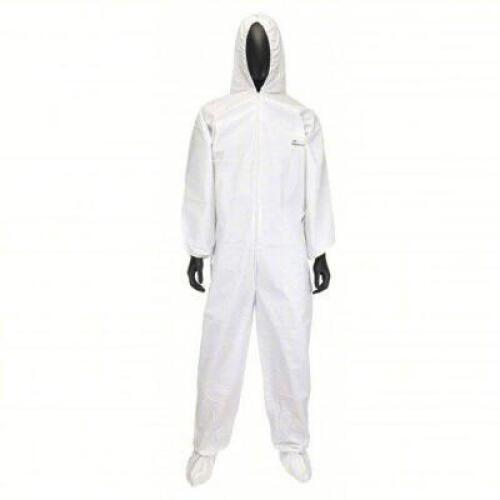 DESCRIPTION: (1) CASE OF (25) PROTECTIVE DISPOSABLE COVERALLS BRAND/MODEL: WEST CHESTER #34UJ86 INFORMATION: WHITE SIZE: 5XL RETAIL$: $281.89 EA QTY: