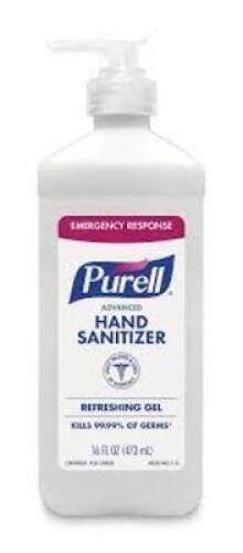 DESCRIPTION: (12) INSTANT GEL HAND SANITIZER BRAND/MODEL: PURELL #9636 SIZE: 16 OZ RETAIL$: $10.00 EA QTY: 12