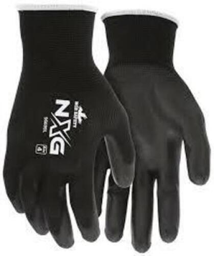 DESCRIPTION: (2) PACKS OF (12) SAFETY COATED GLOVES BRAND/MODEL: MCR SAFETY #96699 INFORMATION: BLACK SIZE: SIZE M RETAIL$: $20.00 EA QTY: 2