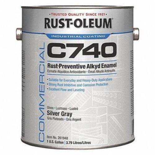 DESCRIPTION: (2) RUST PREVENTIVE ALKYD ENAMEL BRAND/MODEL: RUST-OLEUM C740 #23N391 INFORMATION: SILVER GRAY RETAIL$: $87.08 EA SIZE: 1 GALLON QTY: 2