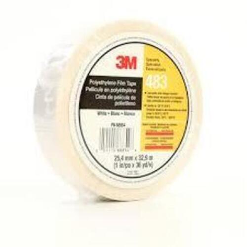 DESCRIPTION: (1) CASE OF (24) POLY FILM TAPE BRAND/MODEL: 3M #483 INFORMATION: WHITE SIZE: 2X36 RETAIL$: $182.00 EA QTY: 1