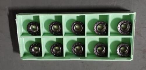 DESCRIPTION: (20) CARBIDE TURNING INSERTS BRAND/MODEL: WALTER RCMT1204M0 PM5 RETAIL$: $270.40 QTY: 20