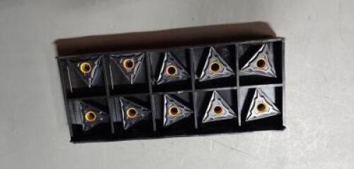 DESCRIPTION: (20) CARBIDE TURNING INSERTS BRAND/MODEL: NANOMECH TNMG331 MF TPH2020 RETAIL$: $342.00 QTY: 20