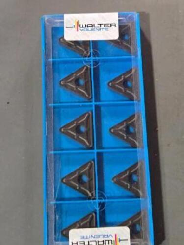 DESCRIPTION: (10) CARBIDE TURNING INSERTS BRAND/MODEL: WALTER TNMG 434 M5 5615 RETAIL$: $234.00 QTY: 10