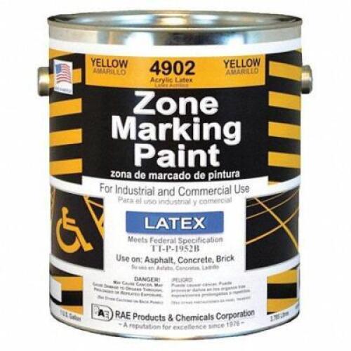 DESCRIPTION: (1) LATEX ACRYLIC BASE TRAFFIC ZONE MARKING PAINT BRAND/MODEL: RAE #3EHH6 INFORMATION: YELLOW RETAIL$: $47.23 EA SIZE: 1 GALLON QTY: 1