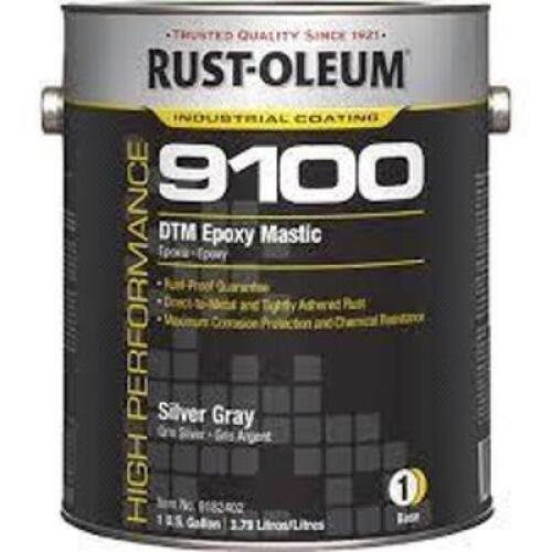 DESCRIPTION: (2) EPOXY MASTIC BRAND/MODEL: RUST-OLEUM 9100 #9182402 INFORMATION: SILVER GRAY RETAIL$: $134.91 EA SIZE: 1 GALLON QTY: 2