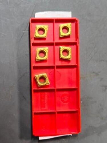DESCRIPTION: (5) CARBIDE TURNING INSERTS BRAND/MODEL: SANDVIK CCMT 09 T3 04-KF RETAIL$: $177.00 QTY: 5