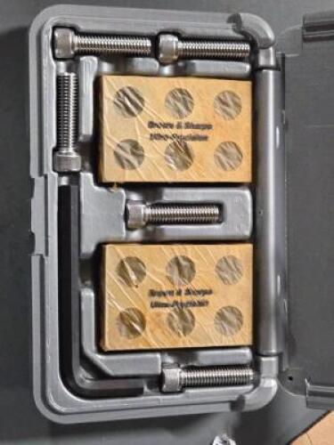 DESCRIPTION: (1) UNIVERSAL 1-2-3 BLOCK SET BRAND/MODEL: BROWN-SHARPE 599-750-50 RETAIL$: $149.95 QTY: 1