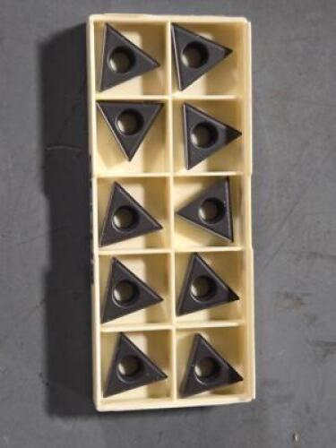 DESCRIPTION: (10) CARBIDE TURNING INSERTS BRAND/MODEL: SECO TCMT 32.51-F2 RETAIL$: $140.00 QTY: 10