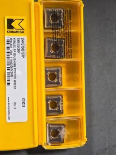 DESCRIPTION: (10) CARBIDE TURNING INSERTS BRAND/MODEL: KENNAMETAL SNMG543RP RETAIL$: $360.60 QTY: 10