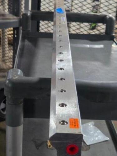 DESCRIPTION: (1) STAINLESS STEEL AIR KNIFE BRAND/MODEL: EXAIR 10054 SIZE: 54" 0.002" air slot RETAIL$: $2,533.55 QTY: 1
