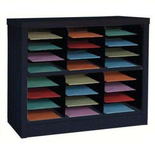 DESCRIPTION: (1) LITERATURE ORGANIZER BRAND/MODEL: 5CRX9A INFORMATION: 24 COMPARTMENTS, 50LB WEIGHT CAPACITY SIZE: 13" X 30" X 34 1/2" RETAIL$: $173.9
