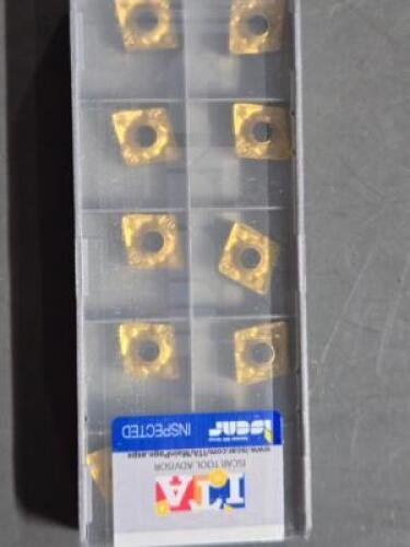 DESCRIPTION: (50) CARBIDE TURNING INSERTS BRAND/MODEL: ISCAR CNMX 342-M3PW IC520N RETAIL$: $755.00 QTY: 50