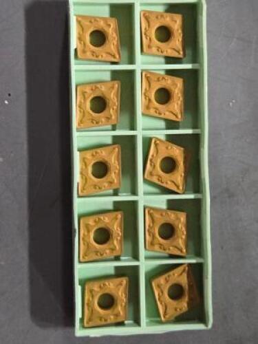 DESCRIPTION: (20) CARBIDE TURNING INSERTS BRAND/MODEL: WALTER CNMG120408-NM4 RETAIL$: $374.00 QTY: 20