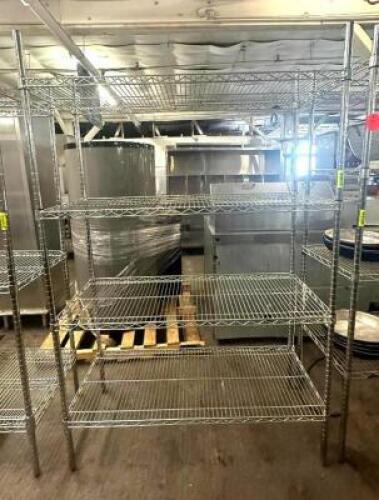 4-TIER WIRE SHELVING UNIT