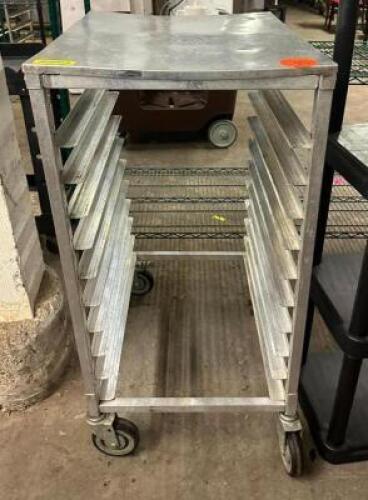 SHORT FULL SIZE PAN RACK ON CASTERS