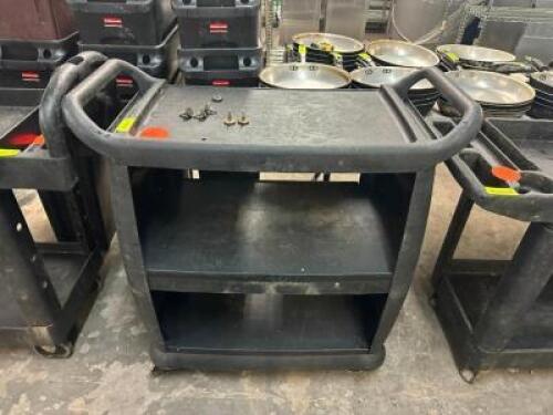 3-TIER PLASTIC UTILITY CART