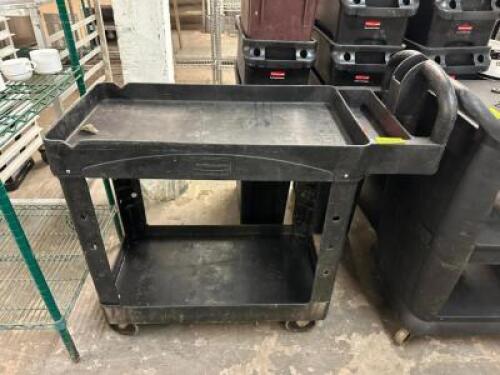 2-TIER PLASTIC UTILITY CART