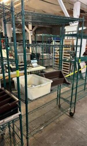 4-TIER WIRE SHELVING UNIT