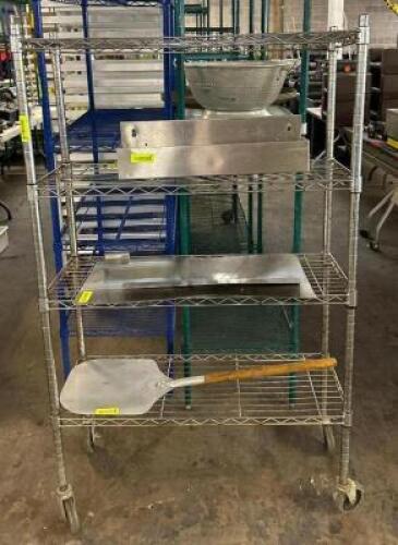4-TIER WIRE SHELVING UNIT