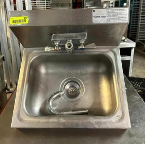 WALL MOUNT STAINLESS HAND SINK