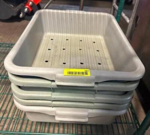 (5) ASSORTED BUS TUBS