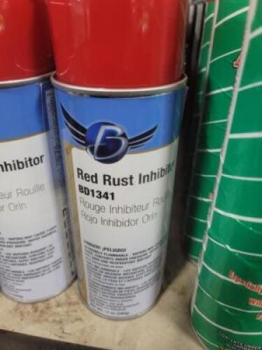DESCRIPTION: (6) RUST INHIBITOR SPRAY PAINT BRAND/MODEL: CLASS C SOLUTIONS #BD1341 INFORMATION: RED RETAIL$: $12.34 EA SIZE: 12 OZ QTY: 6