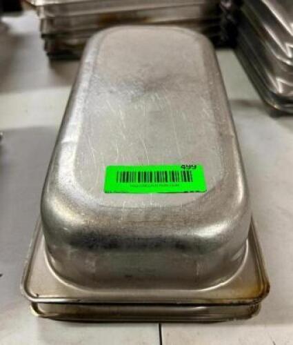 (3) 1/3 SIZE STAINLESS PANS