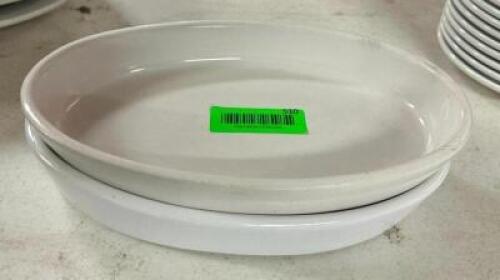 (2) CHINA PLATTERS
