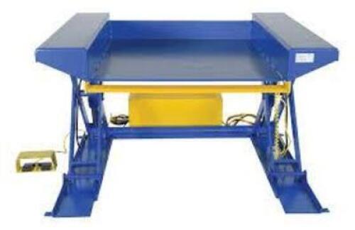 DESCRIPTION: (1) HYDRAULIC FLOOR LIFT BRAND/MODEL: VESTIL INFORMATION: BLUE, SEE INSPECTION RETAIL$: $6997.96 EA QTY: 1