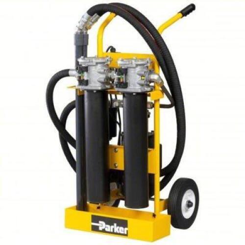DESCRIPTION: (1) HYDRAULIC OIL FILTER CART BRAND/MODEL: PARKER #798LK4 INFORMATION: 10 GPM MAX FLOW RATE, 150 PSI MAX PRESSURE, 1 HP MOTOR HORSEPOWER