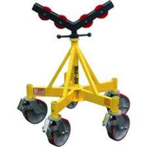 DESCRIPTION: (1) INDUSTRIAL STRENGTH STAND, ROLLER HEAD KIT BRAND/MODEL: MAX-JAX #781406 INFORMATION: YELLOW BASE RETAIL$: $801.83 EA QTY: 1