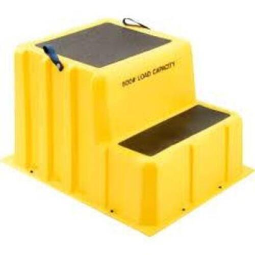 DESCRIPTION: (1) STEP PLASTIC STOOL BRAND/MODEL: GLOBAL INDUSTRIES INFORMATION: YELLOW SIZE: 26" W X 33" RETAIL$: $179.95 EA QTY: 1