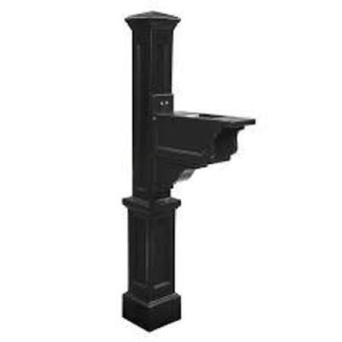 DESCRIPTION: (1) MAILBOX POST BRAND/MODEL: MAYNE INFORMATION: PLASTIC, BLACK RETAIL$: $196.86 EA QTY: 1