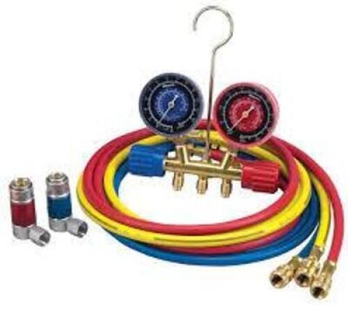 DESCRIPTION: (1) MANIFOLD ENVIRO-GUARD HOSES BRAND/MODEL: ROBINAIR #45111 INFORMATION: 134A SIZE: 72" RETAIL$: $169.95 EA QTY: 1