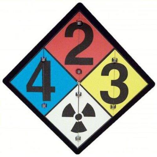 DESCRIPTION: (2) NFPA SIGN BRAND/MODEL: ACCUFORM #6KXW7 INFORMATION: ALUMINUM SIZE: 15 1/2 IN HT, 15 1/2 IN WD, 0.063 IN THICK, 15 1/2 IN X 15 1/2 IN
