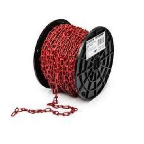 DESCRIPTION: (2) SPOOLS OF LOOP CHAIN BRAND/MODEL: CAMPBELL #PG0722227N INFORMATION: RED, #3 SIZE: 150' RETAIL$: $113.20 EA QTY: 2