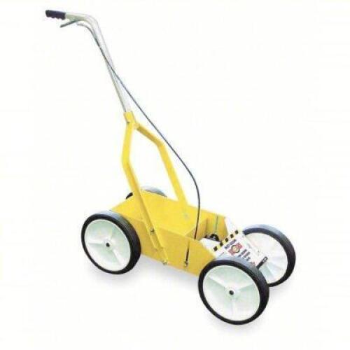 DESCRIPTION: (1) STRIPING MACHINE BRAND/MODEL: RUST-OLEUM #4CY41 INFORMATION: YELLOW, STEEL SIZE: 12 CANS OF PAINT RETAIL$: $321.49 EA QTY: 1