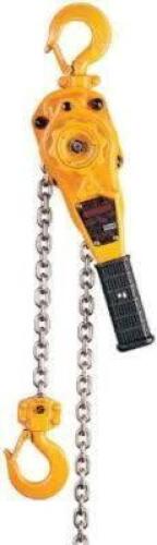 DESCRIPTION: (1) LEVER CHAIN HOIST BRAND/MODEL: HARRINGTON #LB010 INFORMATION: YELLOW SIZE: 1 TON CAPACITY RETAIL$: $602.00 EA QTY: 1