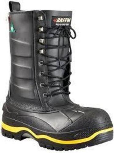 DESCRIPTION: (1) PAIR OF WORK BOOTS BRAND/MODEL: BAFFIN POLAR PROVEN INFORMATION: BLACK SIZE: SIZE 7 RETAIL$: $120.00 EA QTY: 1