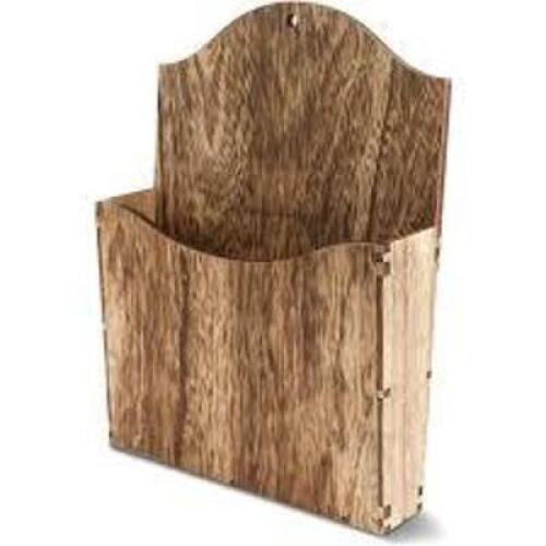 DESCRIPTION: (8) RUSTIC WOOD WALL MOUNTED MAGAZINE HOLDER BRAND/MODEL: JUVALE RETAIL$: $12.99 EA QTY: 8